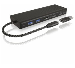 Slika izdelka: Icybox IB-DK4080AC USB-C in USB-A priklopna postaja 9v1 s Power Delivery do 100W